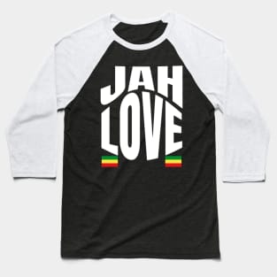 Jah Love Rasta Lion Reggae Rastafari Baseball T-Shirt